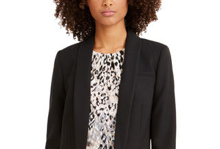 Calvin Klein Women's Parker Twill Blazer Black Size 12