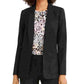 Calvin Klein Women's Parker Open-Front Blazer Black Size 14