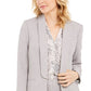 Calvin Klein Women's Parker Open-Front Blazer Gray Size 12