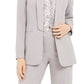 Calvin Klein Women's Parker Open-Front Blazer Gray Size 12