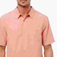 Jack O'Neill Men's Liberty Short Sleeve Shirt Pink Size Medium