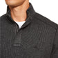 Tommy Bahama Men's Playa Pina Port Quarter Zip Sweatshirt Black Size Small