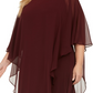 Connected Women's Plus Size Overlay Dress Purple Size 24W