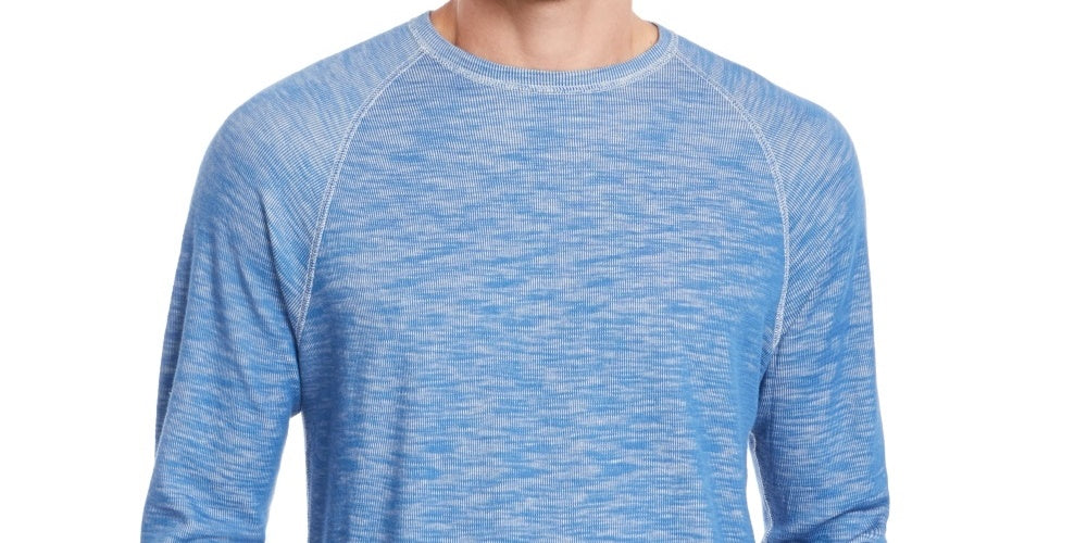 Tommy Bahama Men's Duncan Deux Crewneck Sweater Blue Size Medium