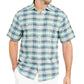 Tommy Bahama Men's Desert Duo Plaid Shirt Green Size Small