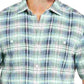 Tommy Bahama Men's Desert Duo Plaid Shirt Green Size Small