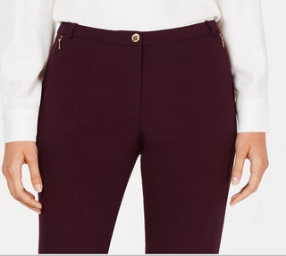 Calvin Klein Women's Highline Skinny Ankle Pants Purple Size 8 Petite