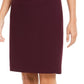 Calvin Klein Women's Soft Crepe Pencil Skirt Purple Size 4 Petite