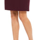 Calvin Klein Women's Soft Crepe Pencil Skirt Purple Size 4 Petite