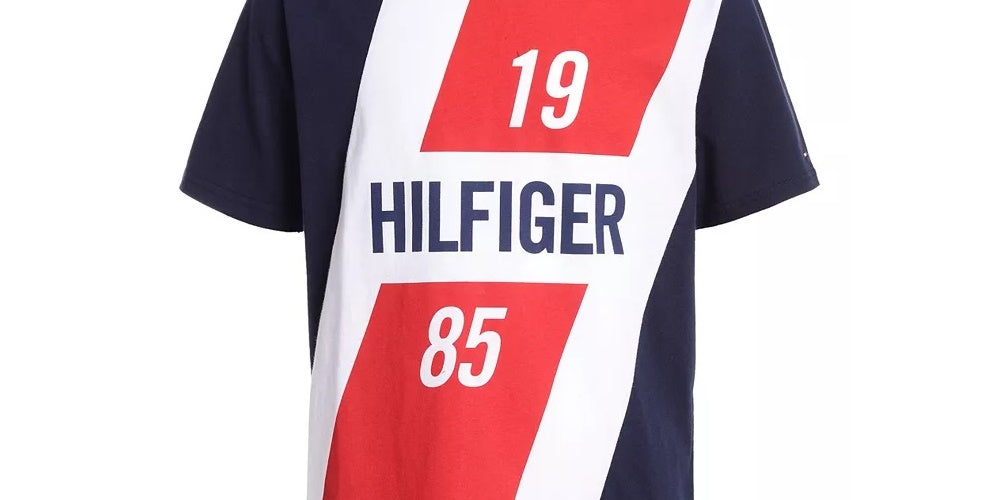 Tommy Hilfiger Toddler Boys Colorblocked Logo Panel T-Shirt Dark Blue Size 3T
