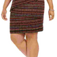 Connected Women's Plus Size Geo-Print Zigzag Sheath Dress Rust copper Size Petite Small