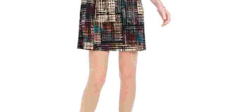 Connected Women's Plaid Fit & Flare Dress Purple Size 14 Petite