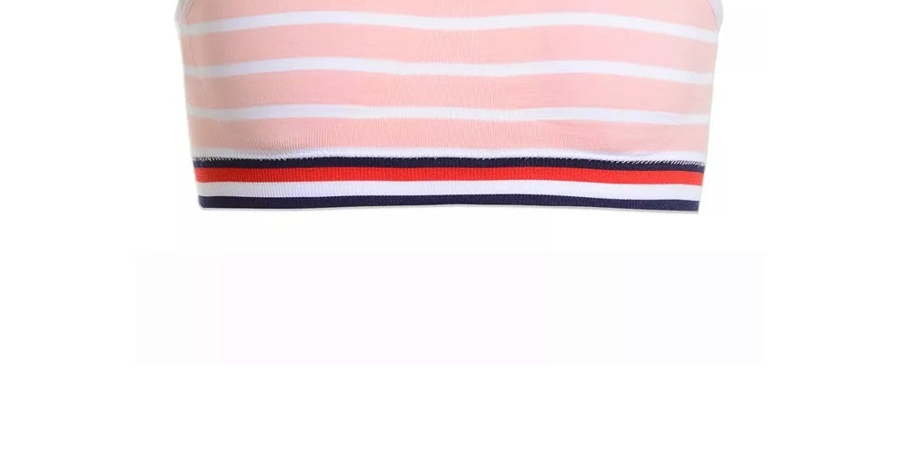 Tommy Hilfiger Little & Big Girl's Striped Seamless Bra Pink Size 12-14