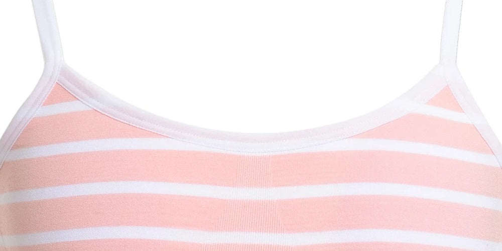 Tommy Hilfiger Little & Big Girl's Striped Seamless Bra Pink Size 6-7