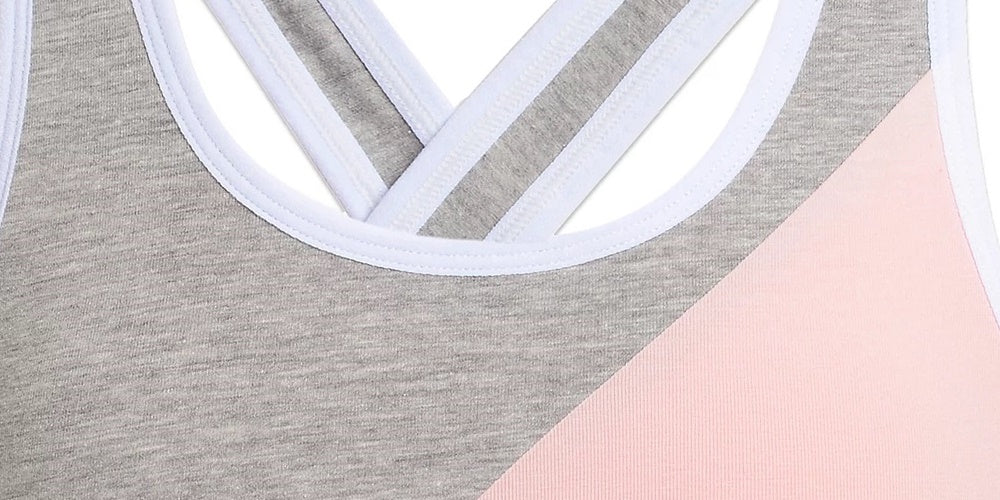 Tommy Hilfiger Little & Big Girl's Cross Back Colorblocked Bra Pink Size 6-7