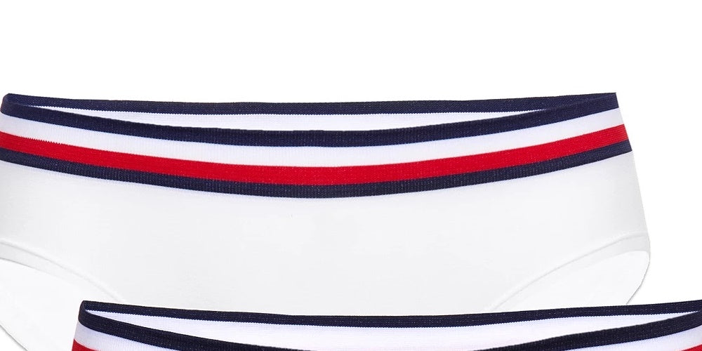 Tommy Hilfiger Little & Big Girl's 2 Pk Seamless Hipster Underwear White Size 6-7