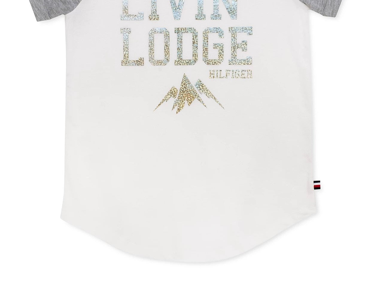 Tommy Hilfiger Toddler Girls Cotton Livin' Lodge T-Shirt White Size 3T