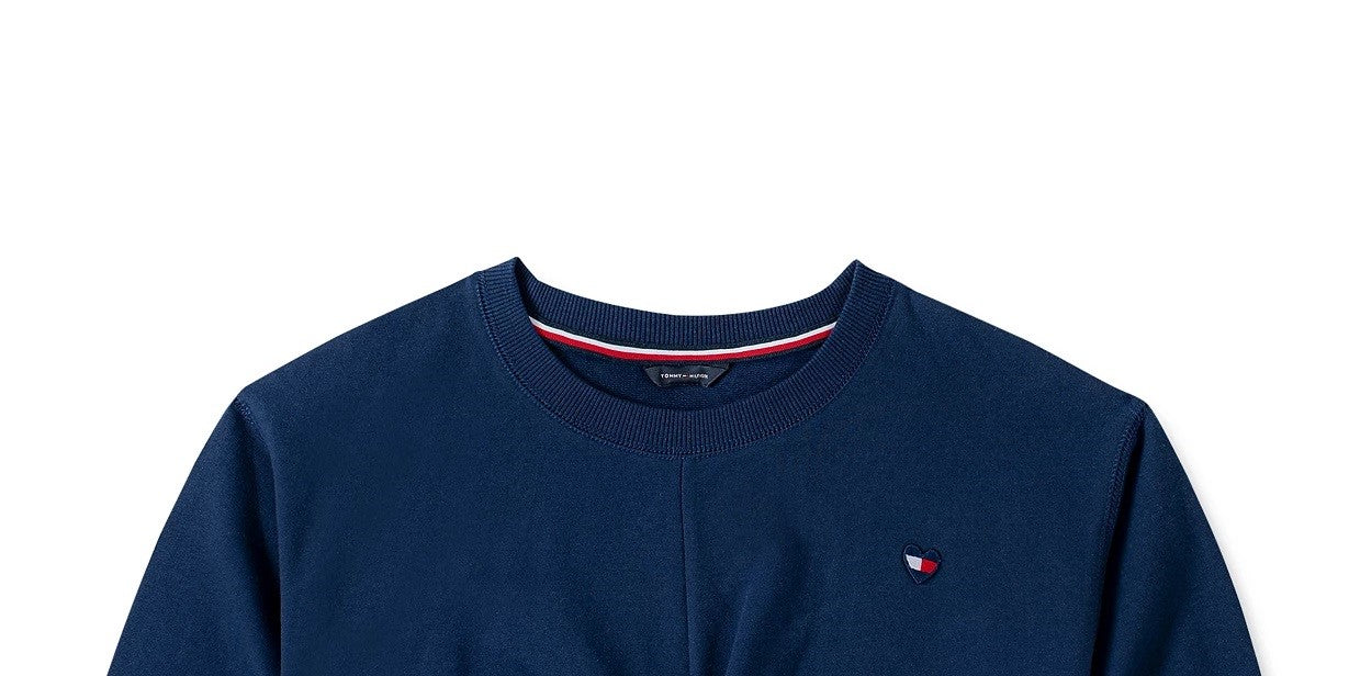 Tommy Hilfiger Little Girls Layered Look Twist Shirt Navy Size 5