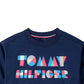 Tommy Hilfiger Little Girls Logo Sweatshirt Navy Size 6X