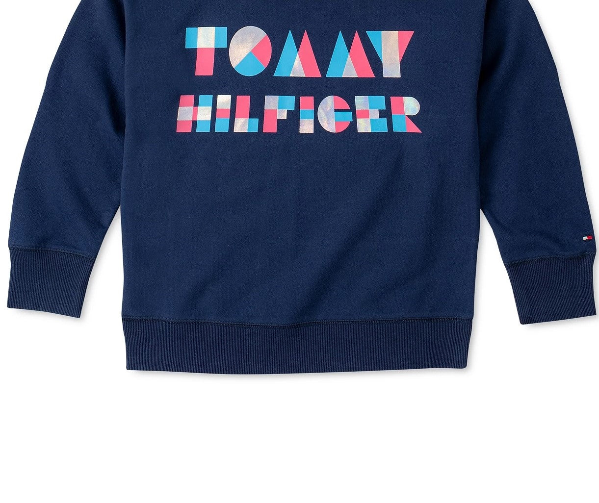 Tommy Hilfiger Little Girls Logo Sweatshirt Navy Size 6X