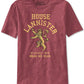 Ripple Junction Men's Game Of Thrones House Lannister Graphic T-Shirt Dark Red Size Small