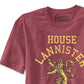 Ripple Junction Men's Game Of Thrones House Lannister Graphic T-Shirt Dark Red Size Small