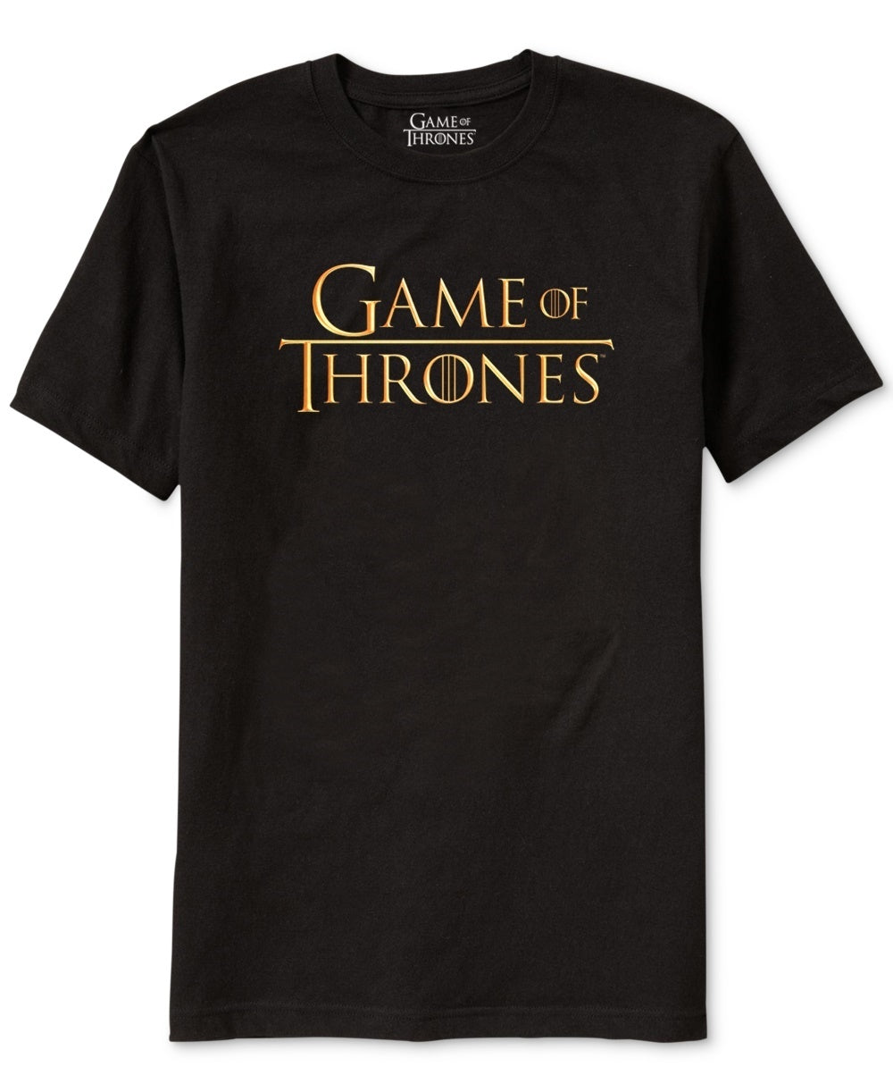 Ripple Junction Men's Game Of Thrones Men's Logo T-Shirt Black Size X-Large