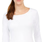 32 Degrees Women's Cozy Heat Underwear Top White Size XX Large