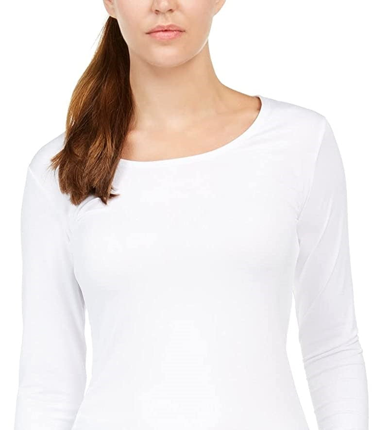 32 Degrees Women's Cozy Heat Underwear Top White Size XX Large