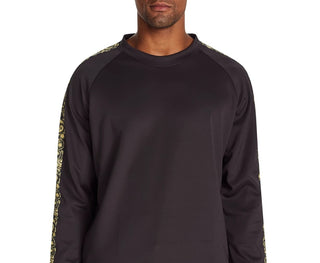 Tallia Men's Slim-Fit Stretch Paisley Sweat Shirt Black Size Small