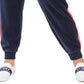 Tommy Hilfiger Women's Sport Plus Size Track-Stripe Velour Jogger Pants Navy Size 2X