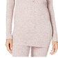 Free People Women's Think Thermal Henley Pink Top Tunic Plush Waffle Knit New Pink Size X-Small