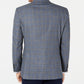 Tommy Hilfiger Men's Modern Fit Thflex Stretch Windowpane Sport Coat Grey Size 40