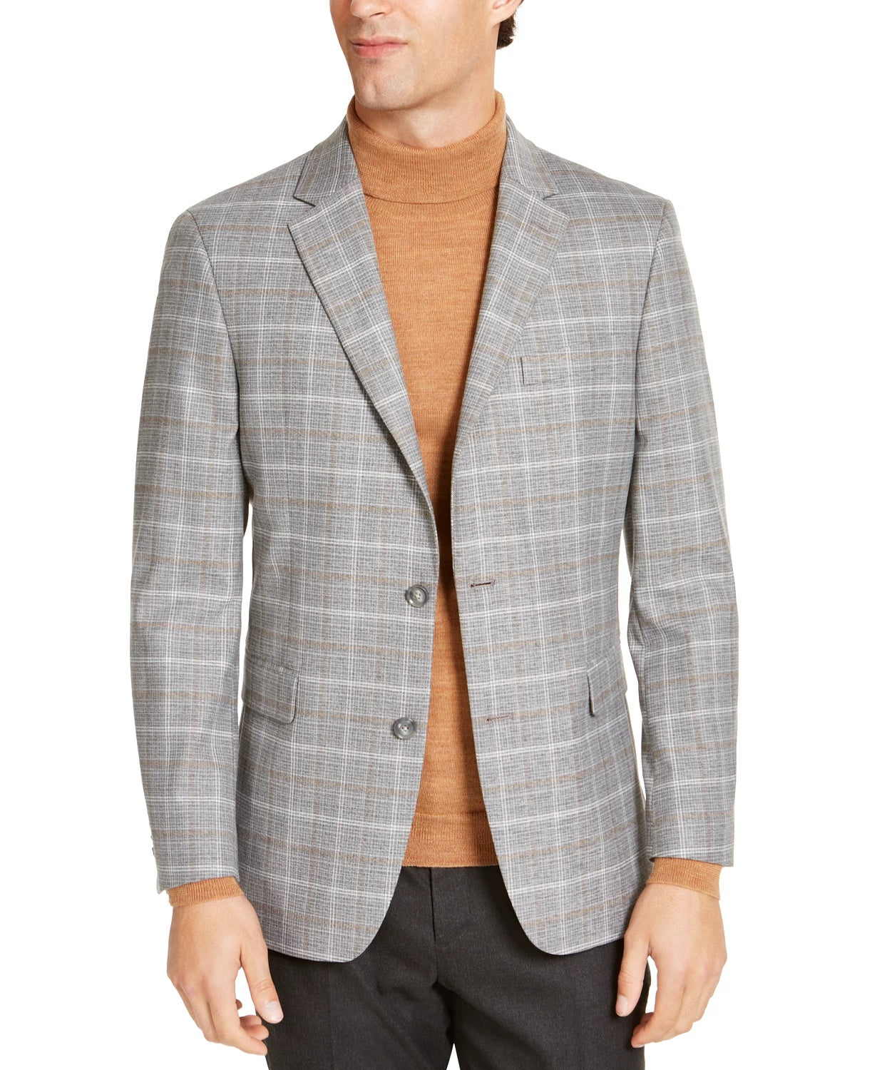 Tommy Hilfiger Men's Modern Fit Thflex Stretch Sport Coats Grey Size 44
