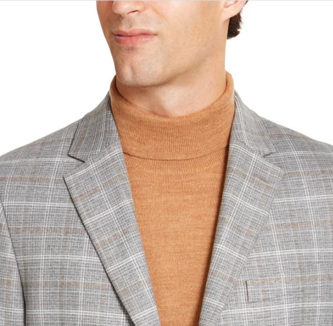 Tommy Hilfiger Men's Modern Fit Thflex Stretch Sport Coats Grey Size 44