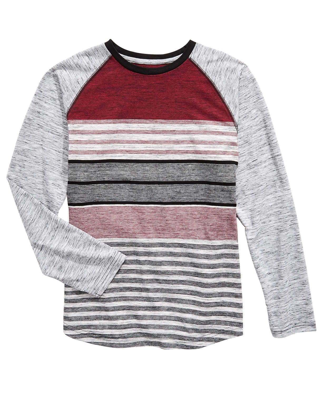 Univibe Big Boys Sean Stripe T-Shirt Red Size Large