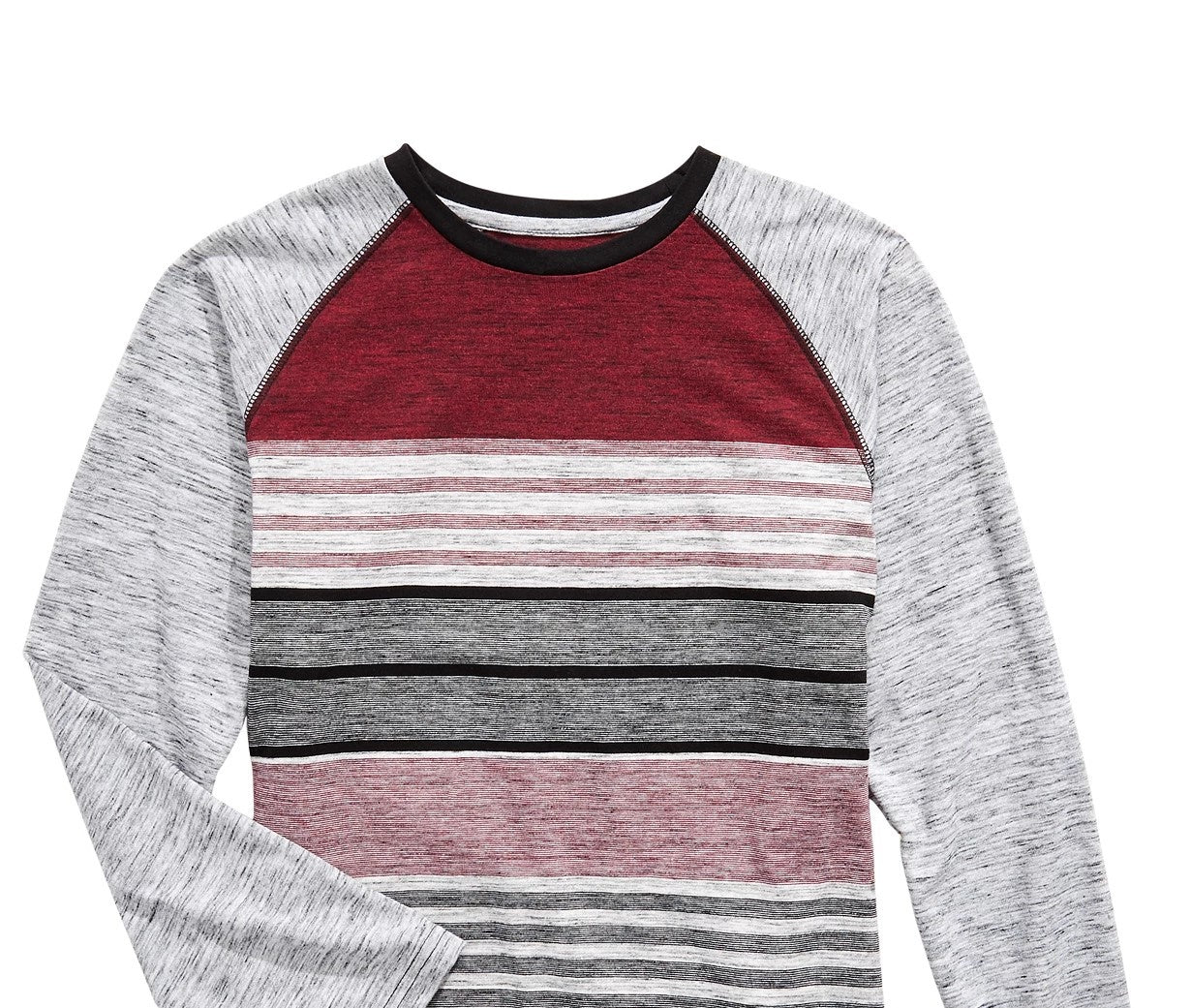 Univibe Big Boys Sean Stripe T-Shirt Red Size Large