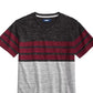 Univibe Big Boys Valle Colorblocked Stripe V-Neck T-Shirt Black Size Large