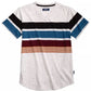 Univibe Big Boys Billy Colorblocked Stripe V-Neck T-Shirt Natural Size Large