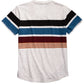 Univibe Big Boys Billy Colorblocked Stripe V-Neck T-Shirt Natural Size Large