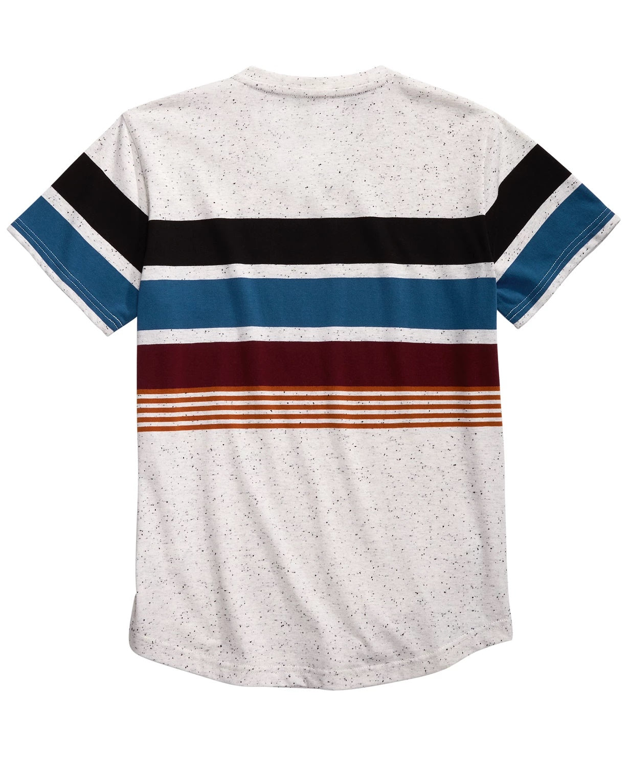 Univibe Big Boys Billy Colorblocked Stripe V-Neck T-Shirt Natural Size Large
