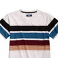 Univibe Big Boys Billy Colorblocked Stripe V-Neck T-Shirt Natural Size Large