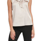 DKNY Women's Bow Mock-Neck Blouse Pink Size X-Large