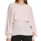 DKNY Women's Cape Style Top Pink Size Small