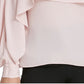 DKNY Women's Cape Style Top Pink Size Small