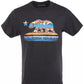 Univibe Men's California Bear Boardwalk Graphic T-Shirt Gray Size XX Large