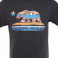 Univibe Men's California Bear Boardwalk Graphic T-Shirt Gray Size XX Large