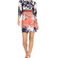 Vince Camuto Women's Mixed Floral Shift Dress Pink Size 8