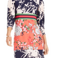 Vince Camuto Women's Mixed Floral Shift Dress Pink Size 8