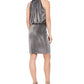 Vince Camuto Women's Bloused Cocktail Dress Size Silver Size 10